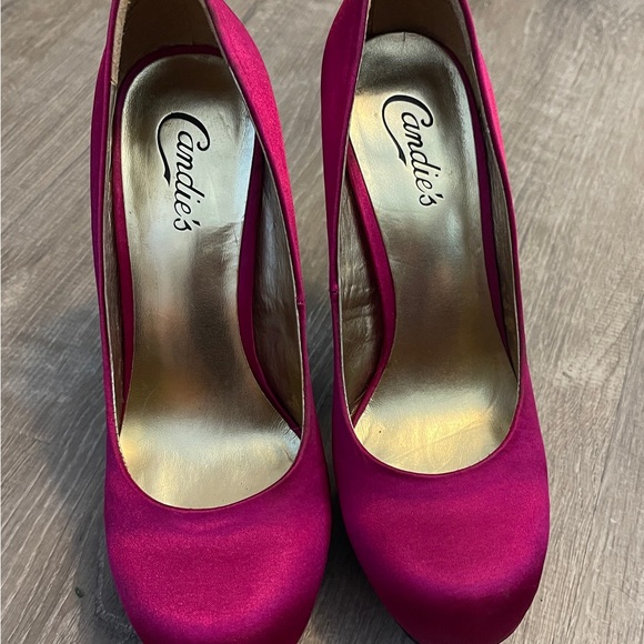 Candie’s pink sparkly heels size 7 - Picture 8 of 13